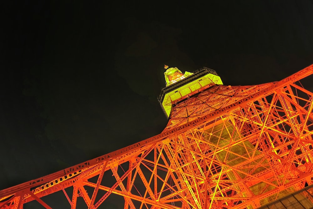 a tall tower with a clock on top of it