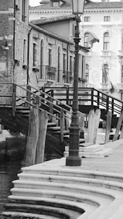 A nostalgic black-and-white image of Burlington's historic architecture.