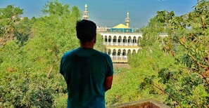 Balcony view overlooking the lush greenery surrounding Cevaher Hotel Suites.