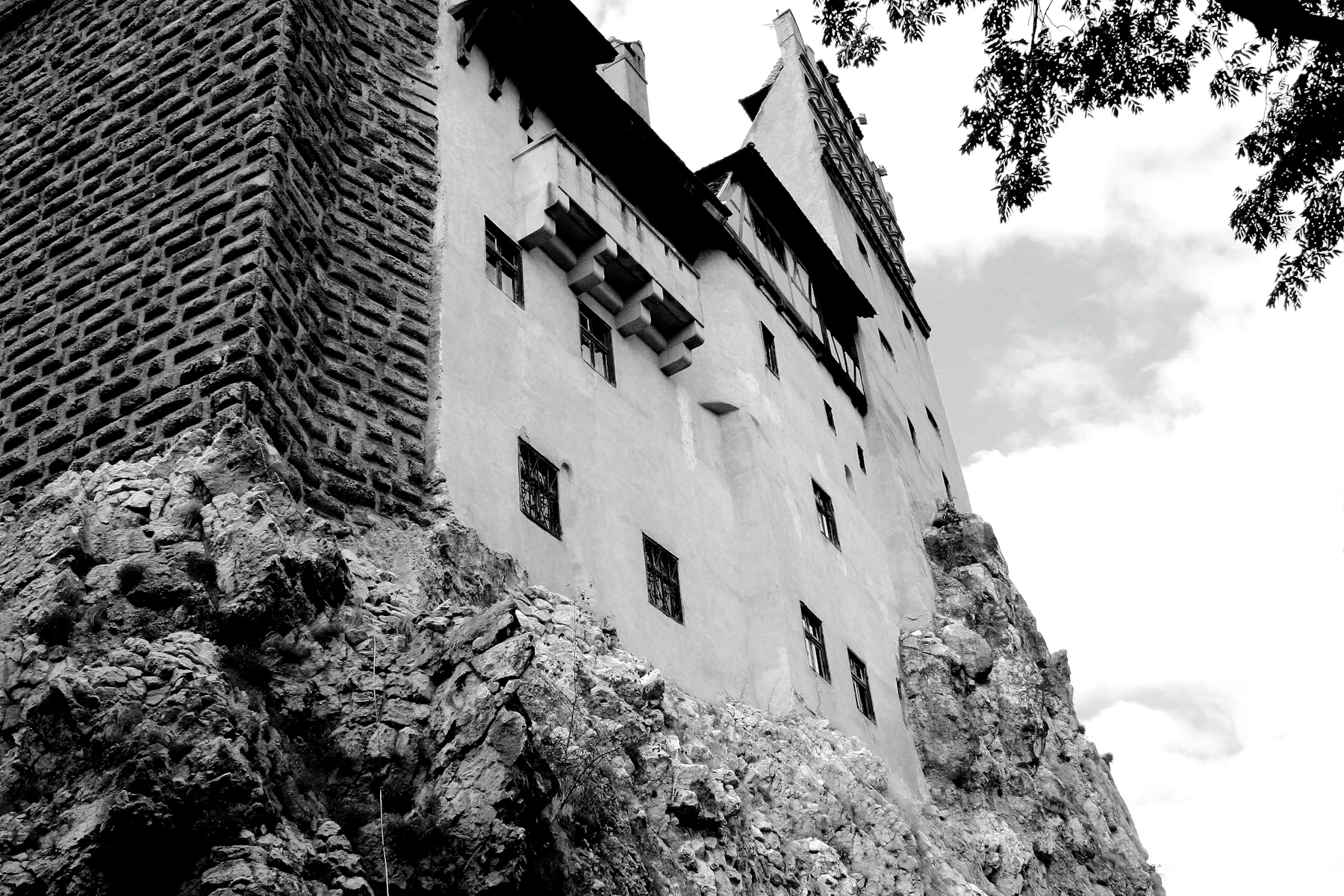 A castle in Transylvania surrounded by forest