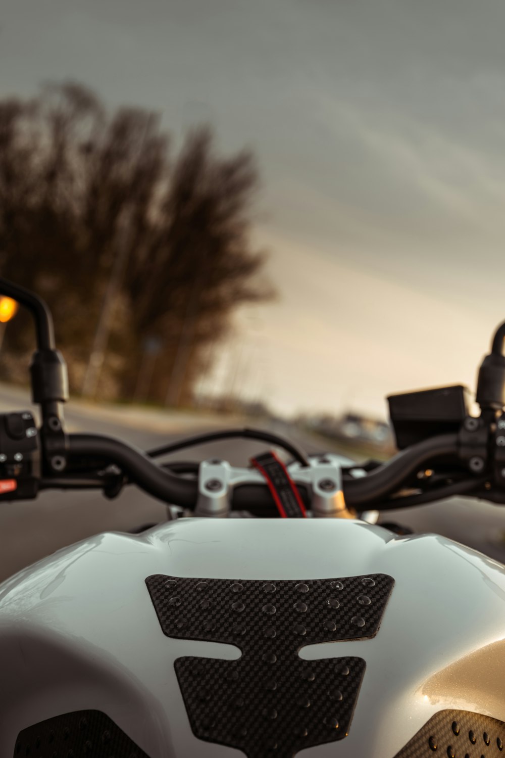 a close up of the front of a motorcycle