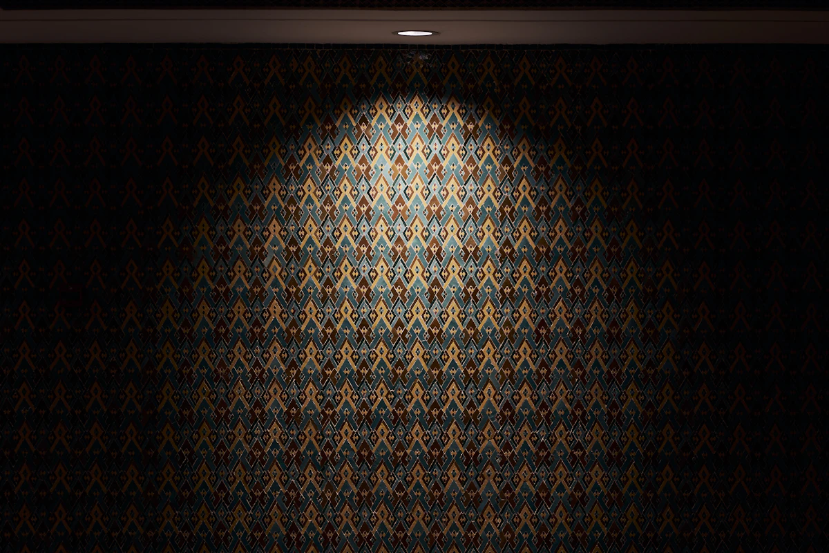 Wallpaper installation on a wall in Al Qusais