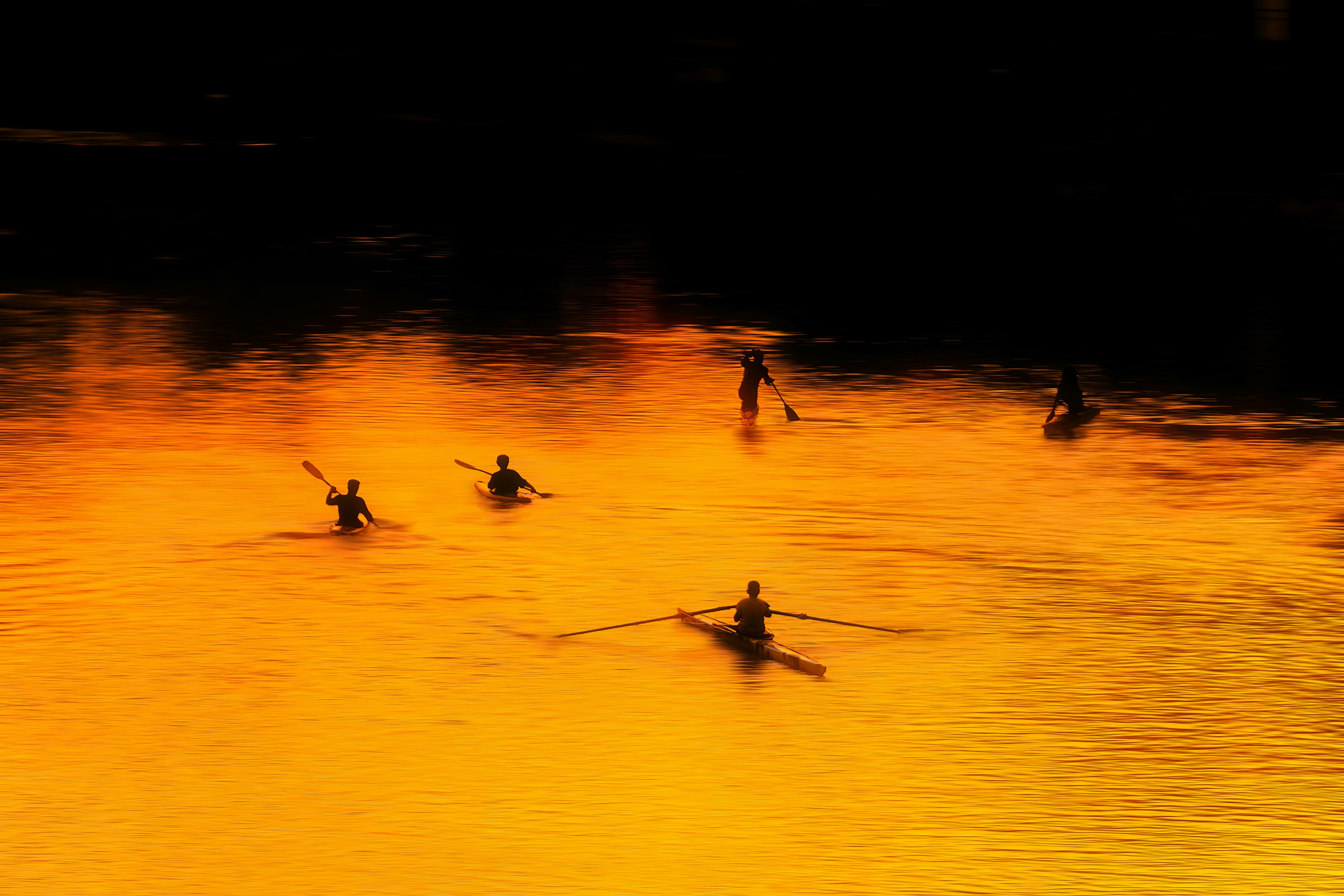 Kayaking in Babolrood river in Babolsar, Mazandaran, Iran