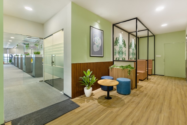 A welcoming office space with a professional atmosphere.