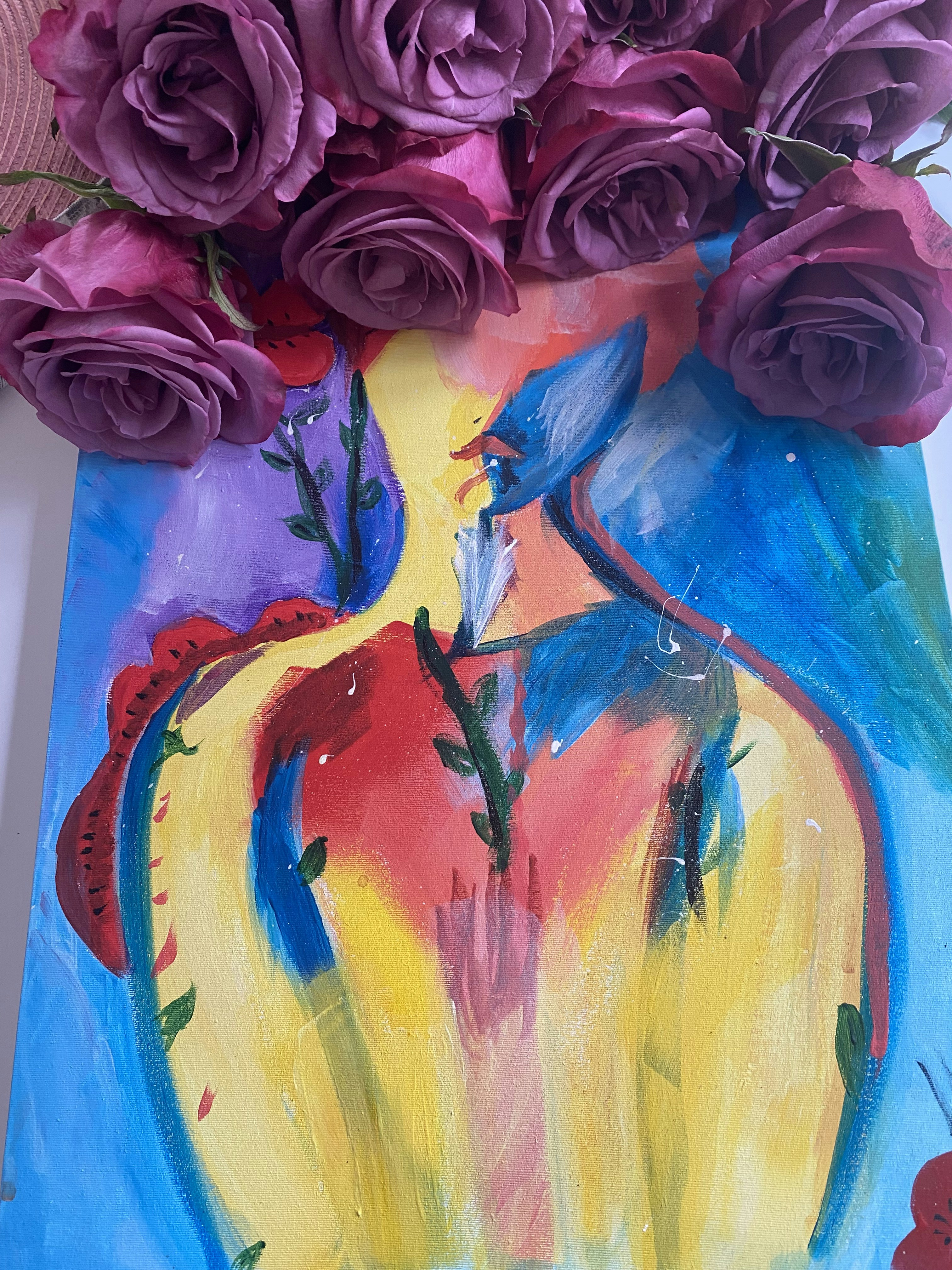 Lebendige Acrylkunst
