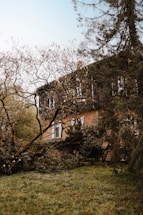 A peaceful home surrounded by greenery, symbolizing stability and comfort.