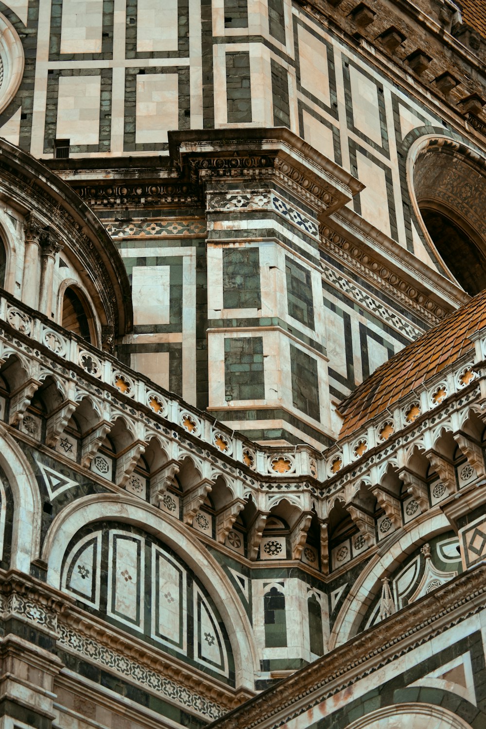 a close up of a building with a clock on it