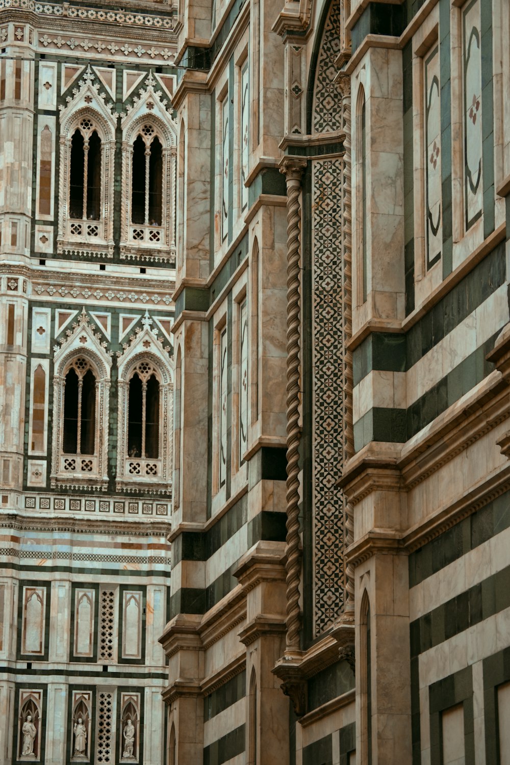 a large building with a clock on the side of it