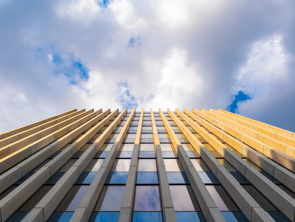 a very tall building with lots of windows