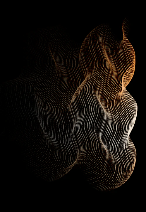 a black background with a pattern of wavy lines