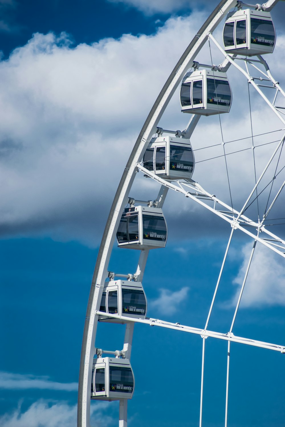 a ferris wheel with a sky background