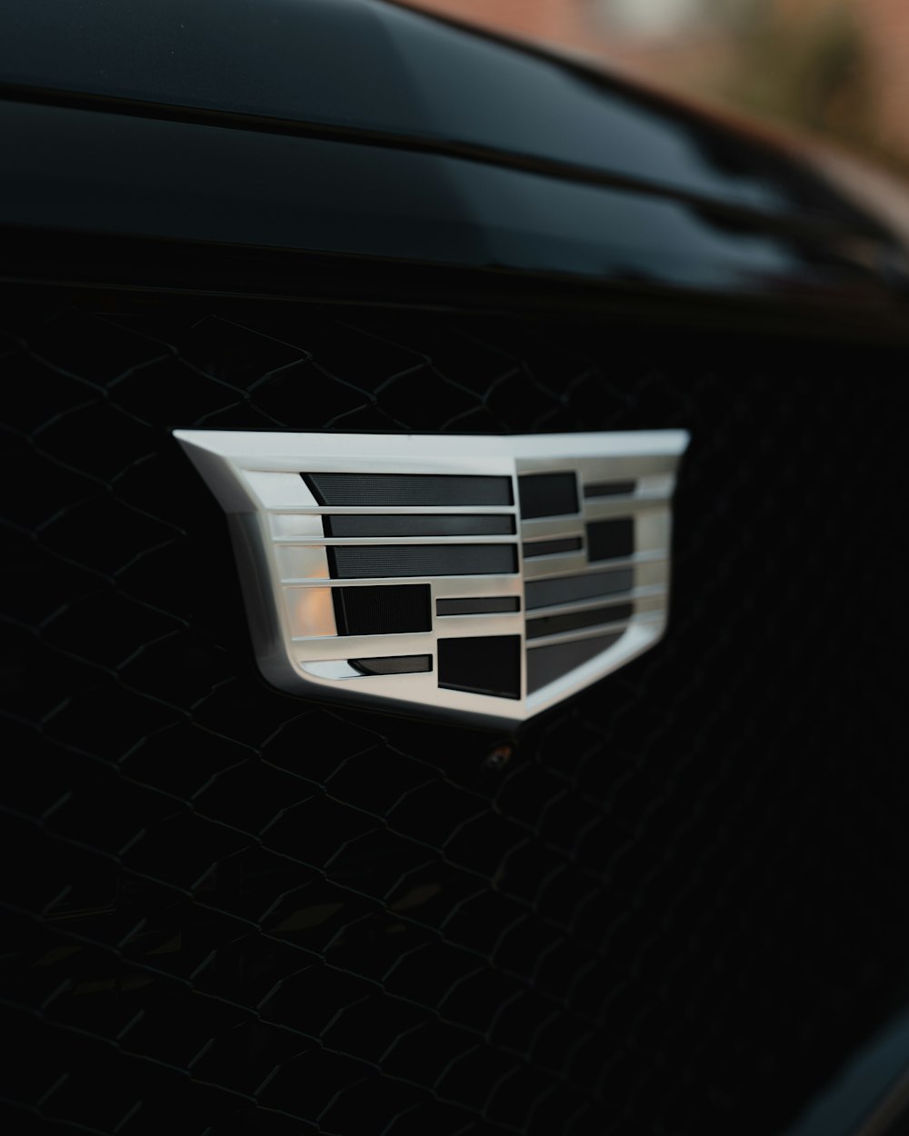 a close up of the emblem on a car