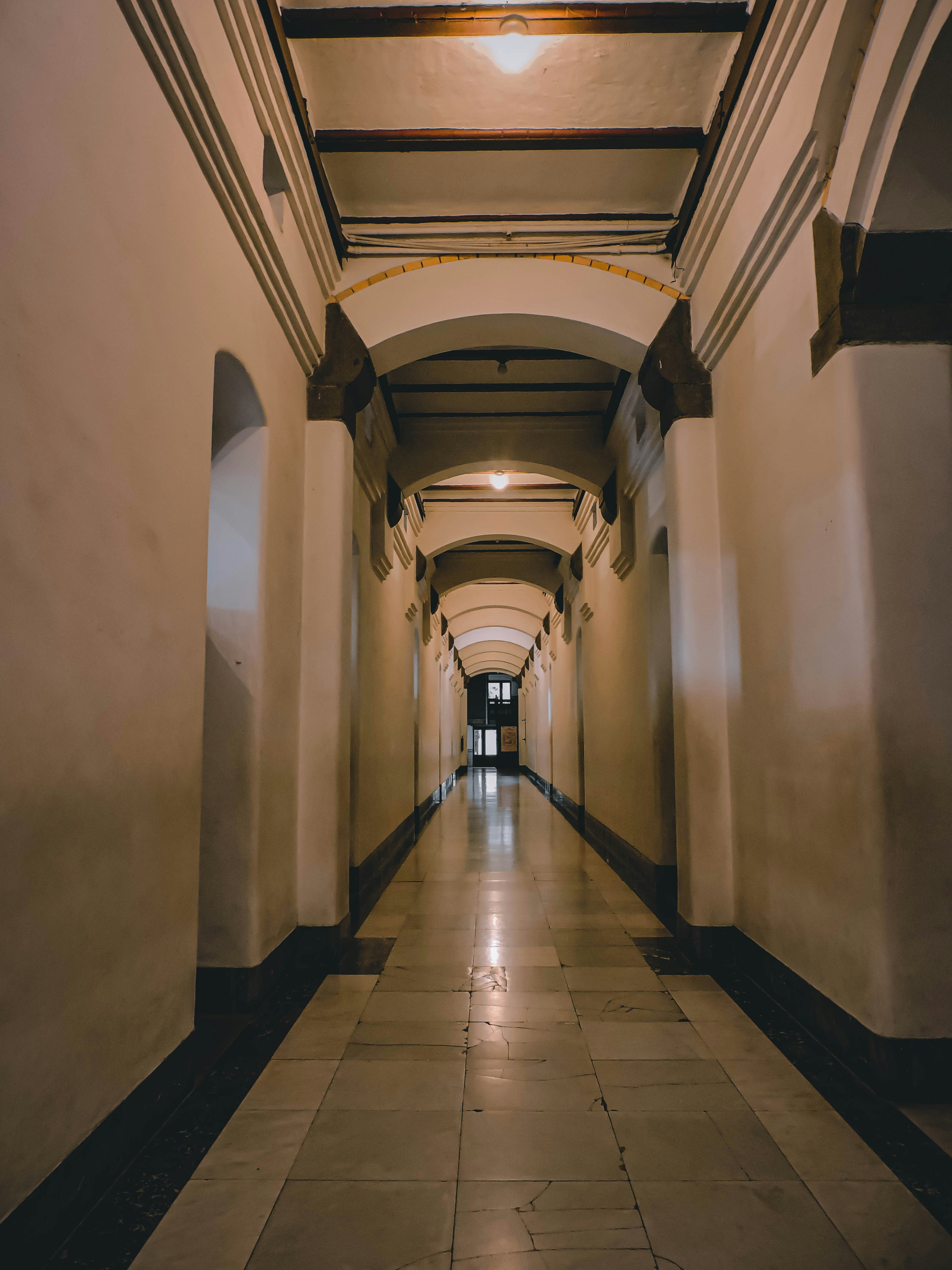 hallway of colonial-era historical building