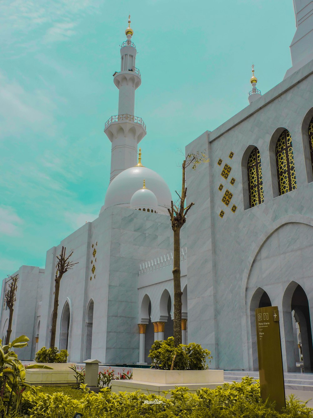 a large white building with a white dome