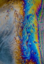 A vibrant, colorful wave pattern symbolizing connection and creativity.