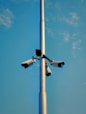 pole with four cameras attached to it