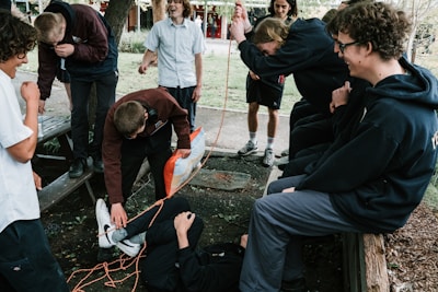 Playful outdoor therapy activities.