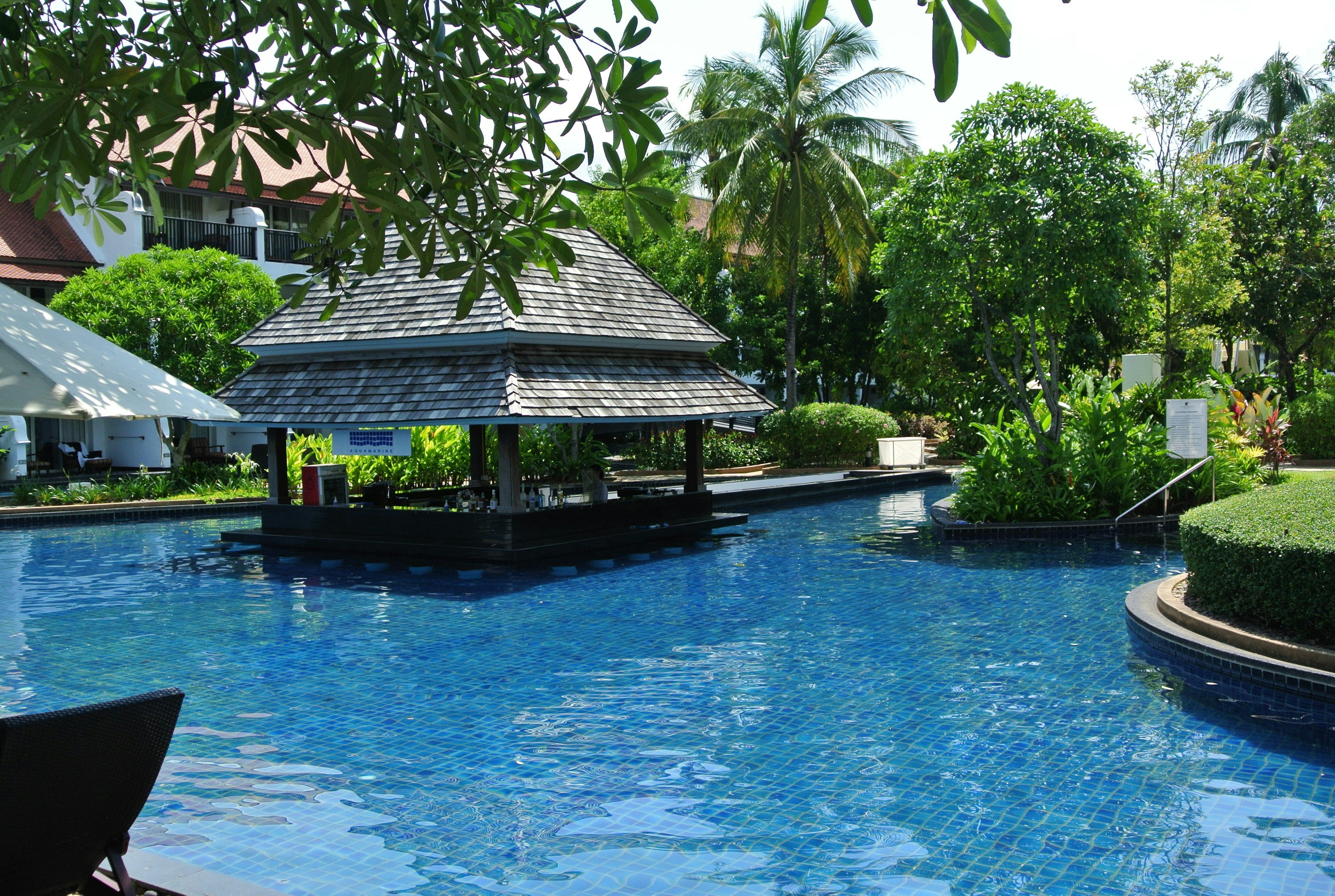 Pool with gazebo