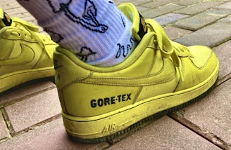 Vibrant rubber-soled shoes ready for outdoor adventures.