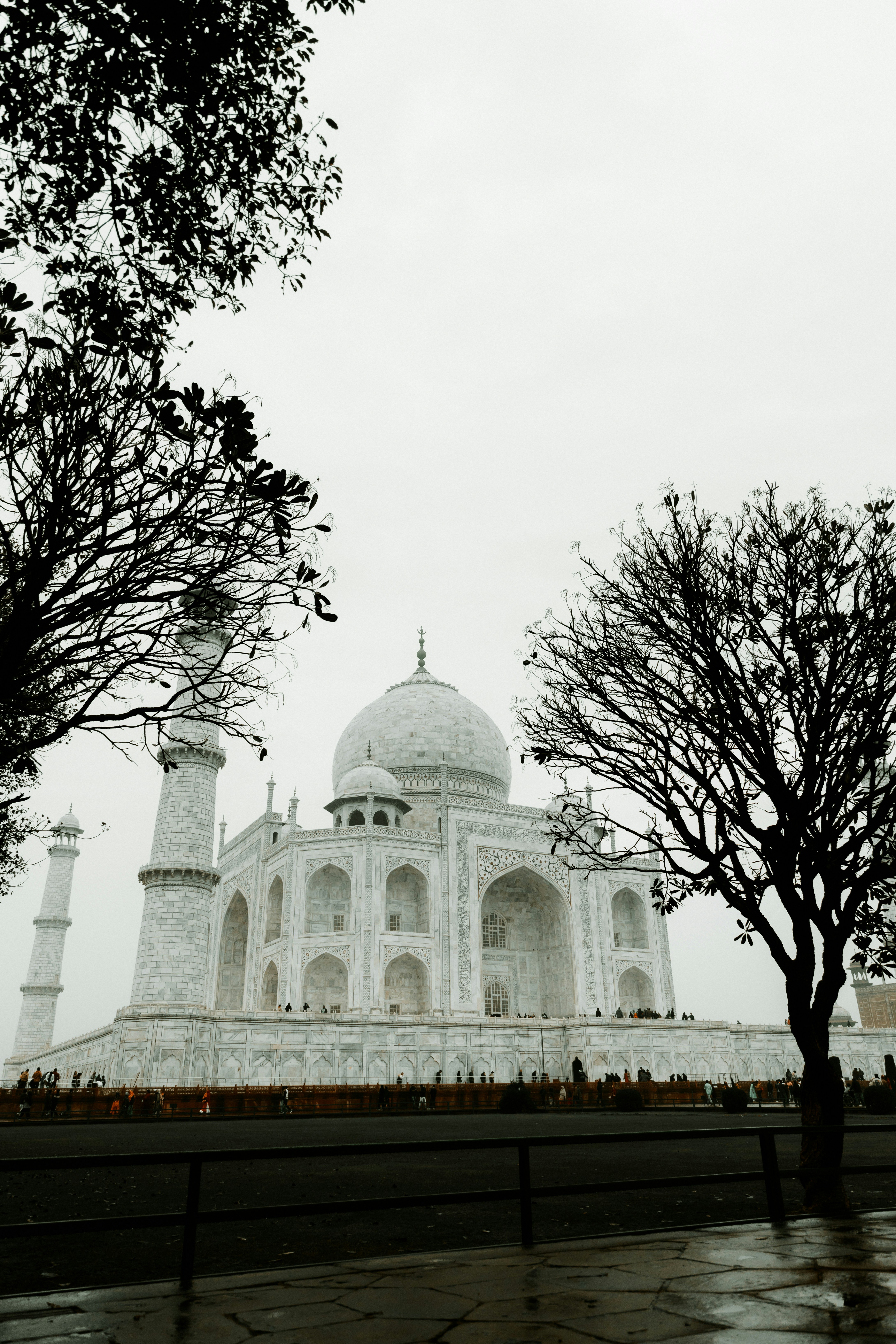 a large white building with a white roof
