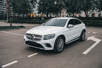 side view of glc coupe on premium michelin latitude tyres sold at tyrepublic in nigeria