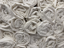 A collection of high-quality towels displayed elegantly.