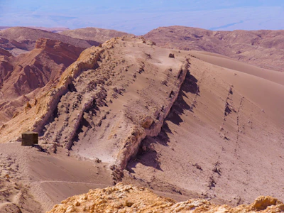 Desert landscape of Sinai Peninsula with rugged mountains and clear skies