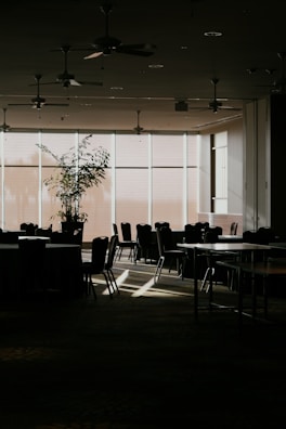 A peaceful room with comfortable seating and soft lighting.