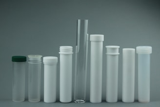Various consumables like cuvettes, filters, and calibration standards neatly arranged.