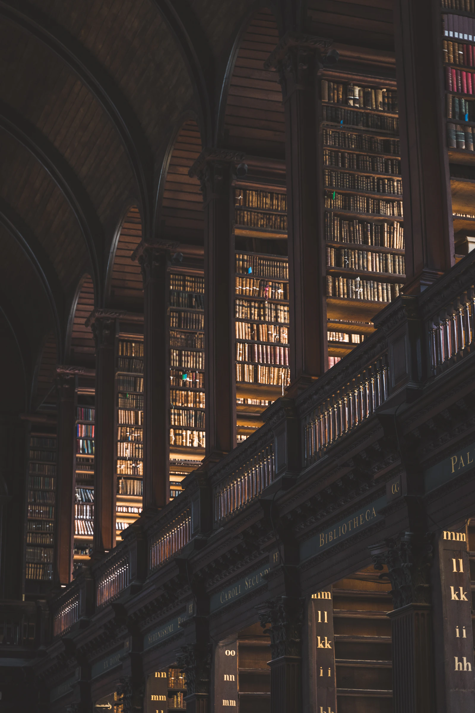 Long Room of Trinity College Library, Dublin, Ireland