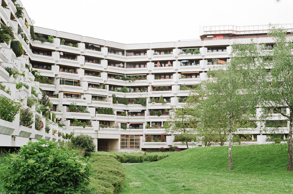 a building that has a lot of plants growing on it