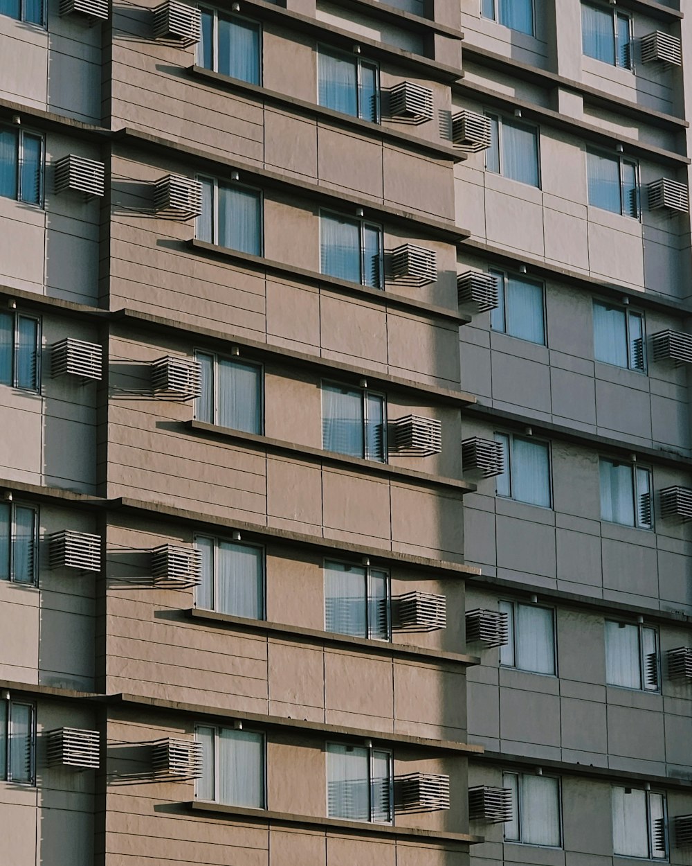 a very tall building with lots of windows