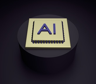 a spiral notebook with the word ai on it