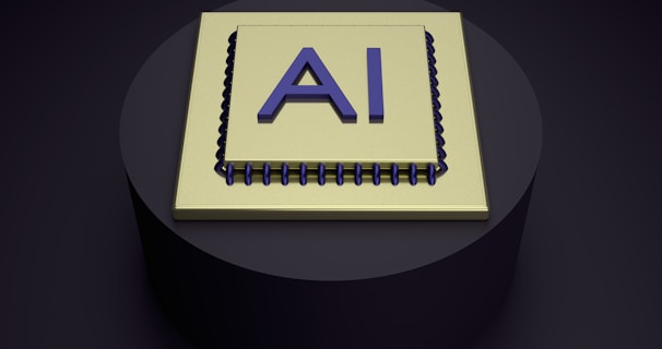 a spiral notebook with the word ai on it
