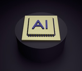a spiral notebook with the word ai on it