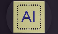 a computer chip with the letter a on it