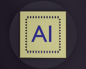 a computer chip with the letter a on it