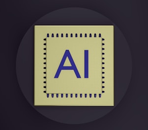 a computer chip with the letter a on it