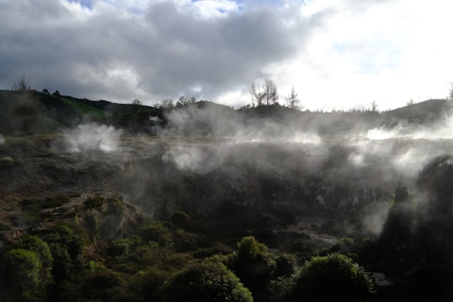 Cráteres de la luna en Taupo