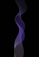 A vibrant purple graph rising against a black background symbolizing brand growth.