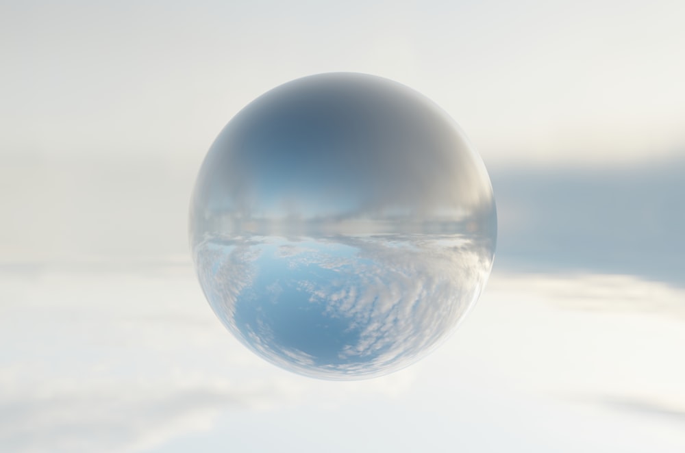 an image of a sphere in the sky