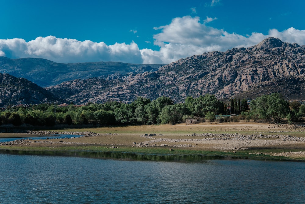 a large body of water surrounded by mountains