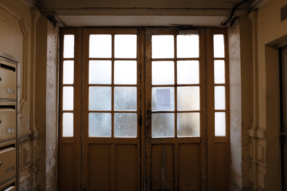 French door installation image background image