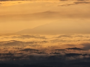 An ethereal landscape at sunrise, capturing rejuvenation and clarity.