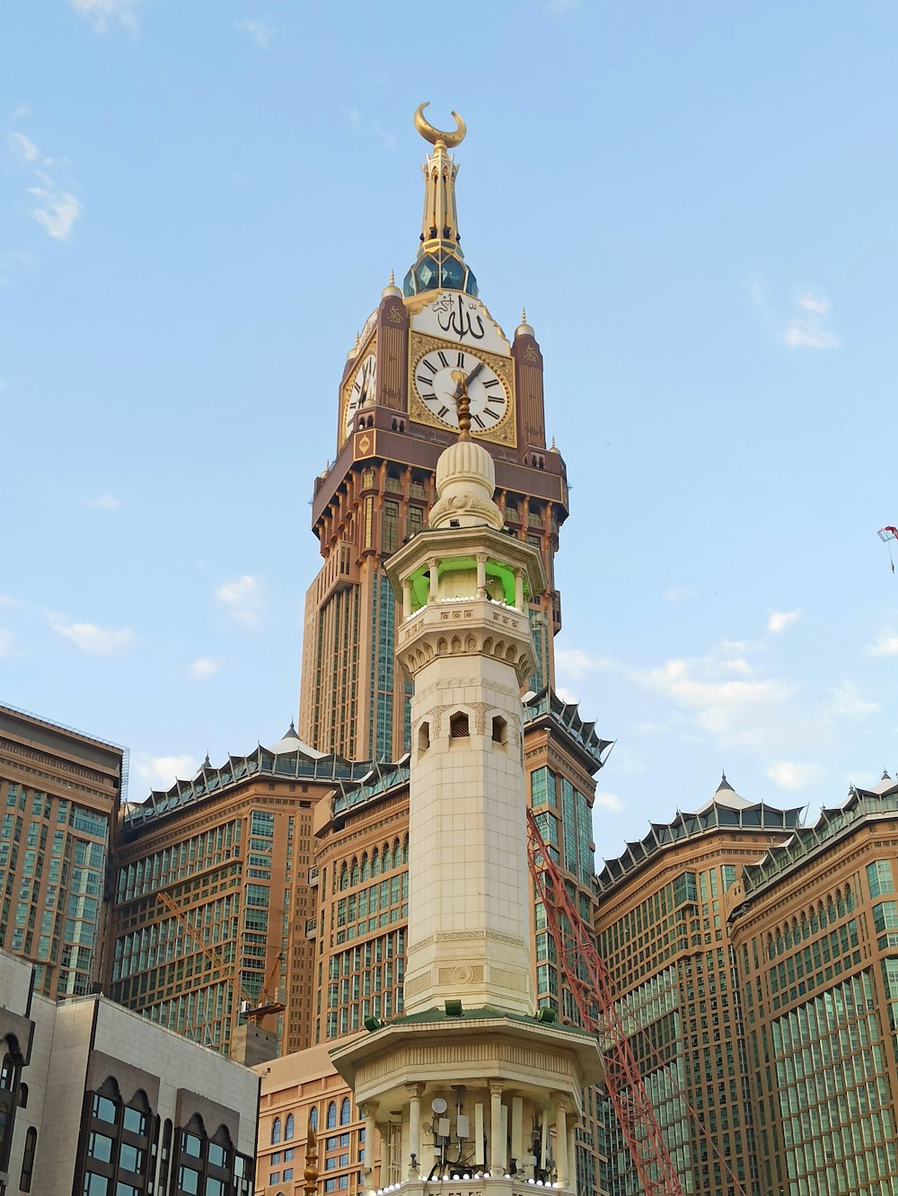 a tall building with a clock on the top of it