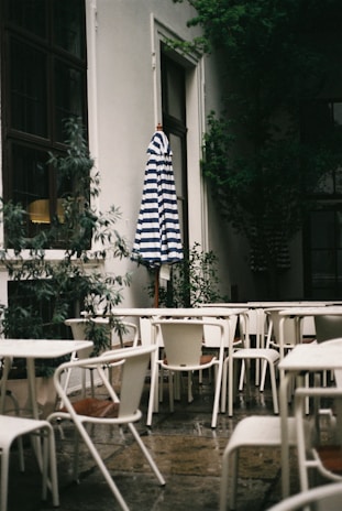 A beautifully cleaned outdoor patio area ready for relaxation.