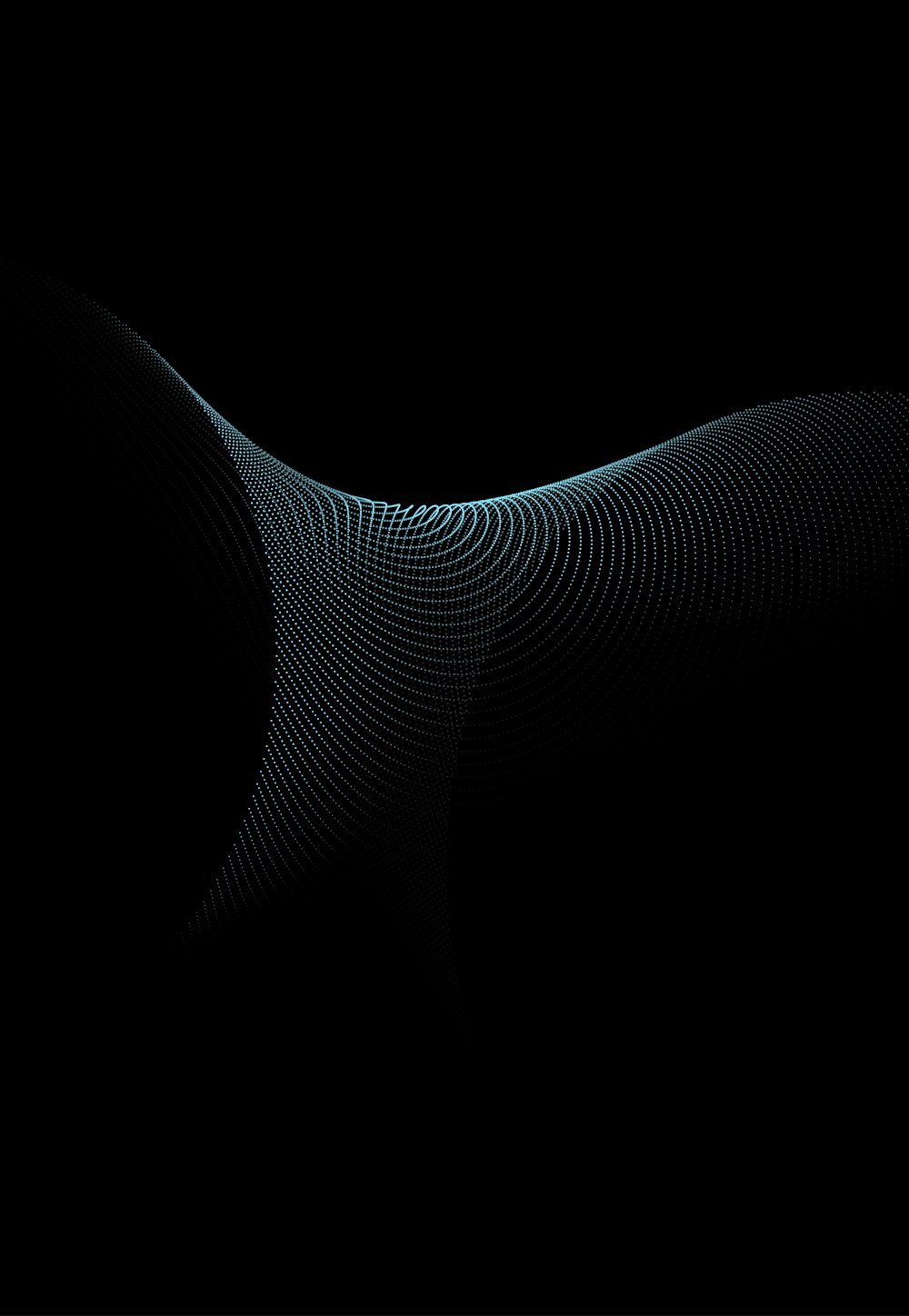 a black background with a wavy pattern