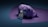 A stylized, abstract rendition of a face partially covered with a draped, purple cloth. The face has exaggerated features and smooth surfaces, surrounded by a textured, angular fabric that melds into the dark background.
