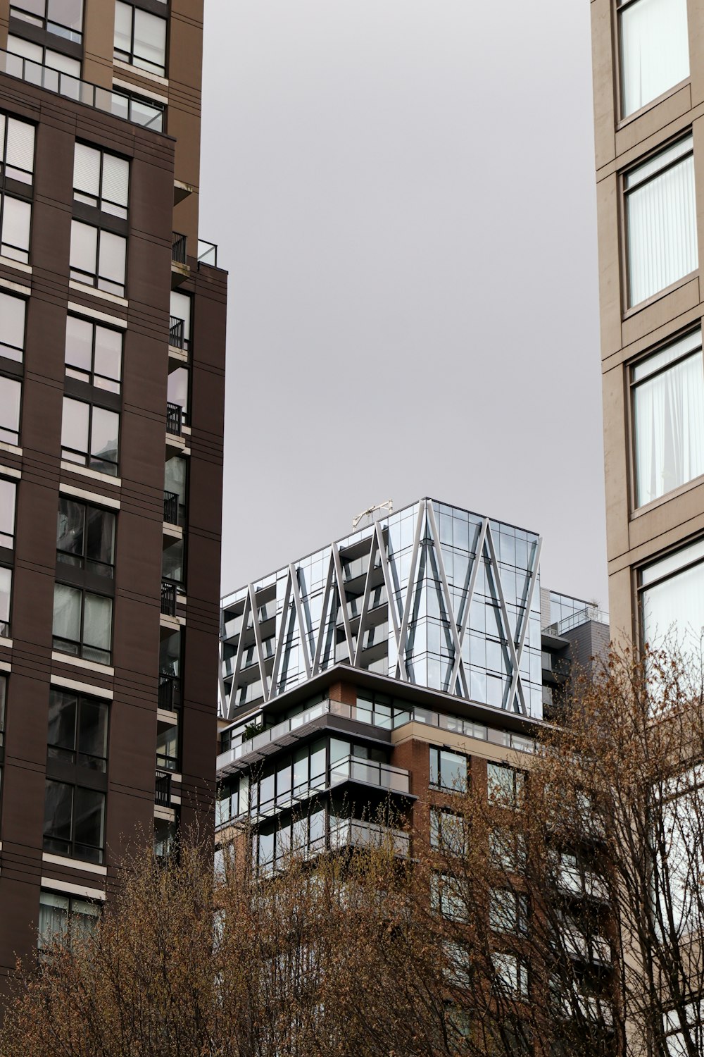 a very tall building with a glass roof