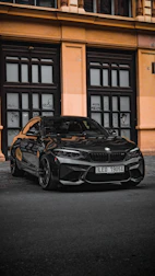 A sleek car parked outside a government office symbolizing smooth vehicle documentation process.
